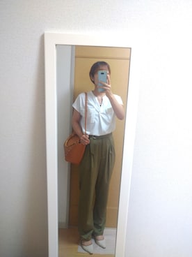 「COMMECAISM  （コムサ イズム）のアイテム」を使った、stm11yzさん（レディース・161cm）の夏コーディネート