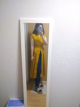 「OZOC（オゾック）のアイテム（パンツ）」を使った、stm11yzさん（レディース・161cm）の夏コーディネート