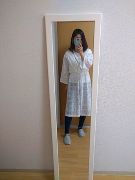 「OZOC（オゾック）のアイテム（パンツ）」を使った、stm11yzさん（レディース・161cm）の夏コーディネート
