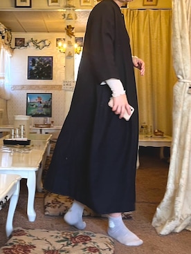 「POU DOU DOU（プードゥドゥ）のアイテム（ワンピース/ドレス）」を使った、jwabimaniさん（レディース・165cm）の冬コーディネート