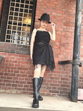 「アイテム（帽子）」を使った、zabethさん（レディース・160cm・20代）の夏コーディネート
