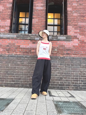 「Chapeau d' O（シャポードオー）のアイテム」を使った、zabethさん（レディース・160cm）の夏コーディネート
