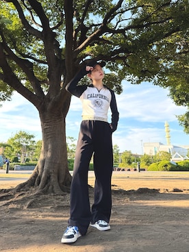 「アイテム（キャップ）」を使った、zabethさん（レディース・160cm・20代）の夏コーディネート
