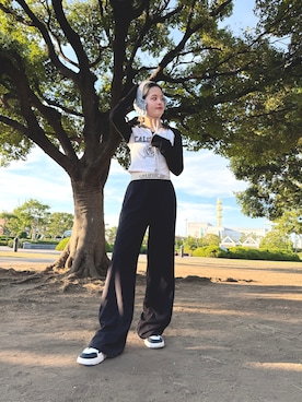 「アイテム（ヘアバンド）」を使った、zabethさん（レディース・160cm）の夏コーディネート