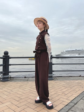 「Chapeau d' O（シャポードオー）のアイテム」を使った、zabethさん（レディース・160cm）の夏コーディネート