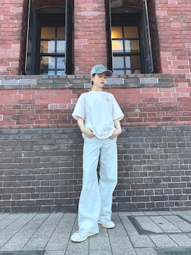 「アイテム（キャップ）」を使った、zabethさん（レディース・160cm・20代）の夏コーディネート