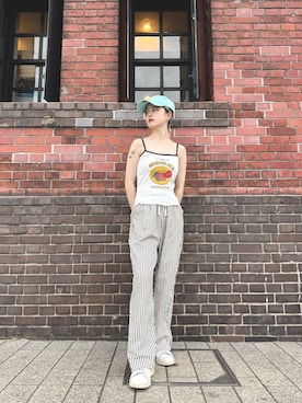 「NY」｜zabethさん（レディース・160cm）の夏コーディネート