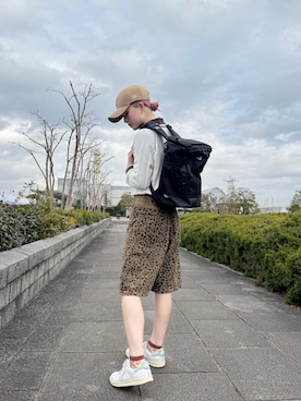 「NEW ERA（ニューエラ）のNEW ERA   940CS TONAL / ニューエラ（キャップ、グリーン系）」を使った、zabethさん（レディース・160cm）の春コーディネート