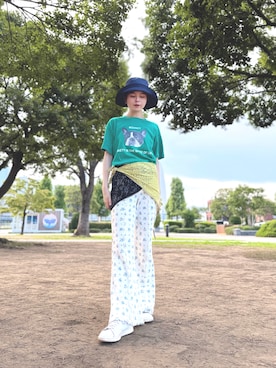 「Chapeau d' O（シャポードオー）のアイテム」を使った、zabethさん（レディース・160cm）の夏コーディネート