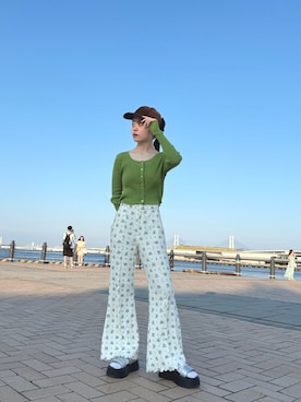 「アイテム（キャップ）」を使った、zabethさん（レディース・160cm・20代）の秋コーディネート