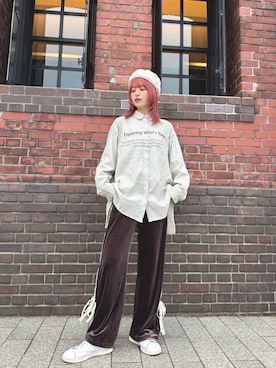 「Chapeau d' O（シャポードオー）のアイテム」を使った、zabethさん（レディース・160cm）の春コーディネート