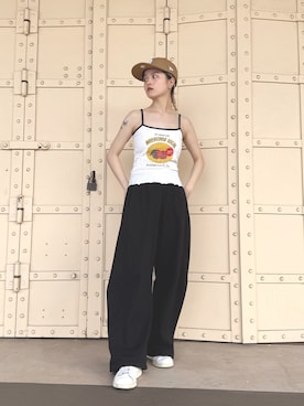「アイテム（帽子）」を使った、zabethさん（レディース・160cm・20代）の夏コーディネート