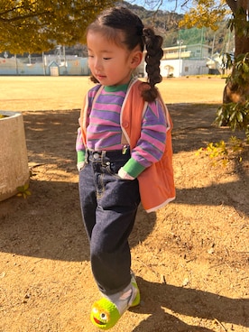 「ZOZOKIDSDAY」｜おとさん（キッズ・100cm）の冬コーディネート