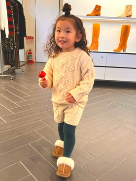 「ZOZOKIDSDAY」｜おとさん（キッズ・100cm）の冬コーディネート