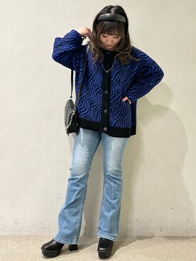 「PAGEBOY（ページボーイ）のチェーンスタッズショルダー（ショルダーバッグ）」を使った、chiakiさん（レディース・155cm）の秋コーディネート