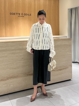 「JOY GRYSON（ジョイグライソン）のアイテム」を使った、吉田　オデット エ オディール スタッフさん（レディース・156cm）の秋コーディネート