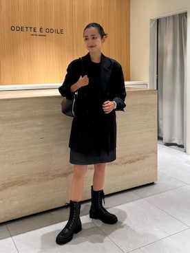 「ベーシック/トラッド」｜吉田　オデット エ オディール スタッフさん（レディース・156cm）の秋コーディネート