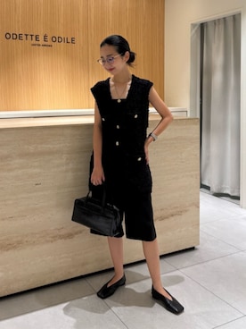 「NOTHING WRITTEN（ナッシングリトゥン）のアイテム」を使った、吉田　オデット エ オディール スタッフさん（レディース・156cm）の秋コーディネート