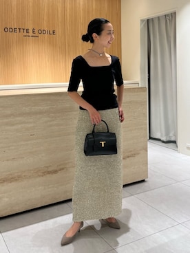 「JOY GRYSON（ジョイグライソン）のアイテム」を使った、吉田　オデット エ オディール スタッフさん（レディース・156cm）の夏コーディネート