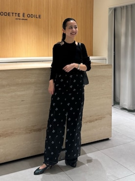 「YAHKI（ヤーキ）のアイテム」を使った、吉田　オデット エ オディール スタッフさん（レディース・156cm）の夏コーディネート
