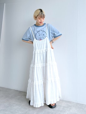 「Alley by w closet（アリーバイダブルクローゼット）のアイテム」を使った、mimiさん（レディース・151cm）の夏コーディネート