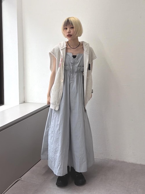 ウエストドロストナイロンキャミワンピース（ワンピース）｜w closet