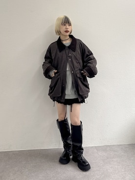 「アイテム（その他アウター）」を使った、mimiさん（レディース・153cm）の秋コーディネート