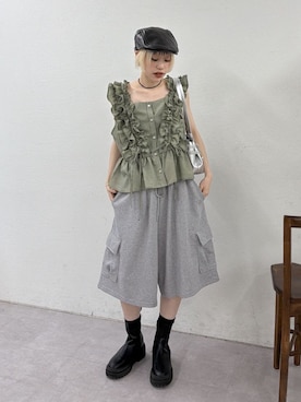 「w closet（ダブルクローゼット）のアイテム」を使った、mimiさん（レディース・153cm）の春コーディネート