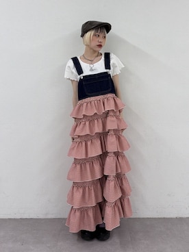 「w closet（ダブルクローゼット）のアイテム」を使った、mimiさん（レディース・153cm）の春コーディネート