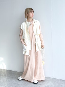 Amaneさん（レディース・151cm）の春コーディネート