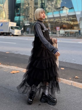 「アイテム（その他シューズ）」を使った、mimiさん（レディース・153cm）の冬コーディネート