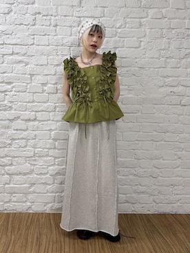 「w closet（ダブルクローゼット）のアイテム」を使った、mimiさん（レディース・153cm）の春コーディネート