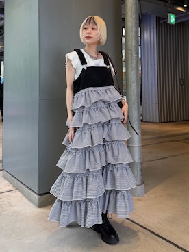 「w closet（ダブルクローゼット）のアイテム」を使った、mimiさん（レディース・153cm）の春コーディネート