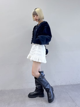 「アイテム（パーカー）」を使った、mimiさん（レディース・153cm）の秋コーディネート