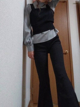 「おでかけ」｜「アイテム（セットアップ）」を使った、マタニティでも着れる普段着(相互100)さん（レディース・169cm）の夏コーディネート