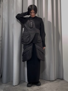 「UN3D.（アンスリード）のアイテム（スカート）」を使った、IKUEさん（レディース・168cm）の秋コーディネート