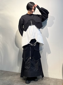 FLEECE DOCKING LAYERED TOP【セットアップ着用可能】｜アンスリード