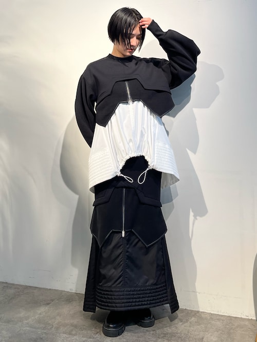 un3d. 新品　FLEECE DOCKING LAYERED TOP FLEECE DOCKING LAYERED TOP【セットアップ着用可能