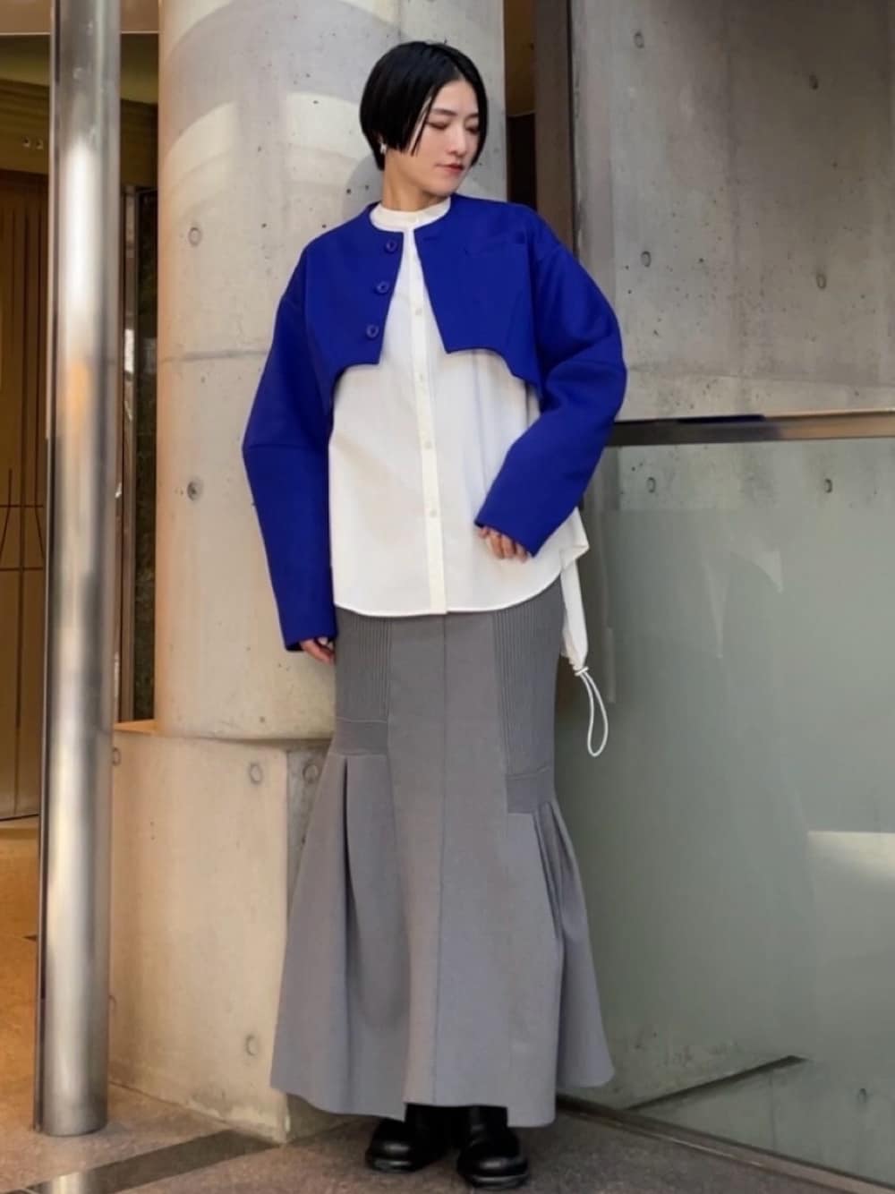 IRREGULAR HEM SHORT JK イレギュラーヘムショートジャケット IRREGULAR HEM SHORT JK イレギュラーヘムショートジャケット