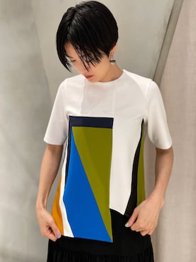 「UN3D.（アンスリード）のアイテム（バッグ）」を使った、IKUEさん（レディース・168cm）の春コーディネート