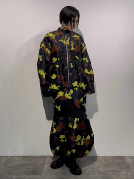 「アイテム（ブルゾン）」を使った、IKUEさん（レディース・168cm）の秋コーディネート