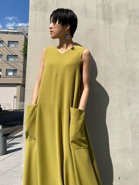 「UN3D.（アンスリード）のアイテム（バッグ）」を使った、IKUEさん（レディース・168cm）の春コーディネート