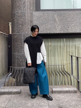 「UN3D.（アンスリード）のアイテム（バッグ）」を使った、IKUEさん（レディース・168cm）の夏コーディネート