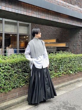 「UN3D.（アンスリード）のアイテム（バッグ）」を使った、IKUEさん（レディース・168cm）の夏コーディネート