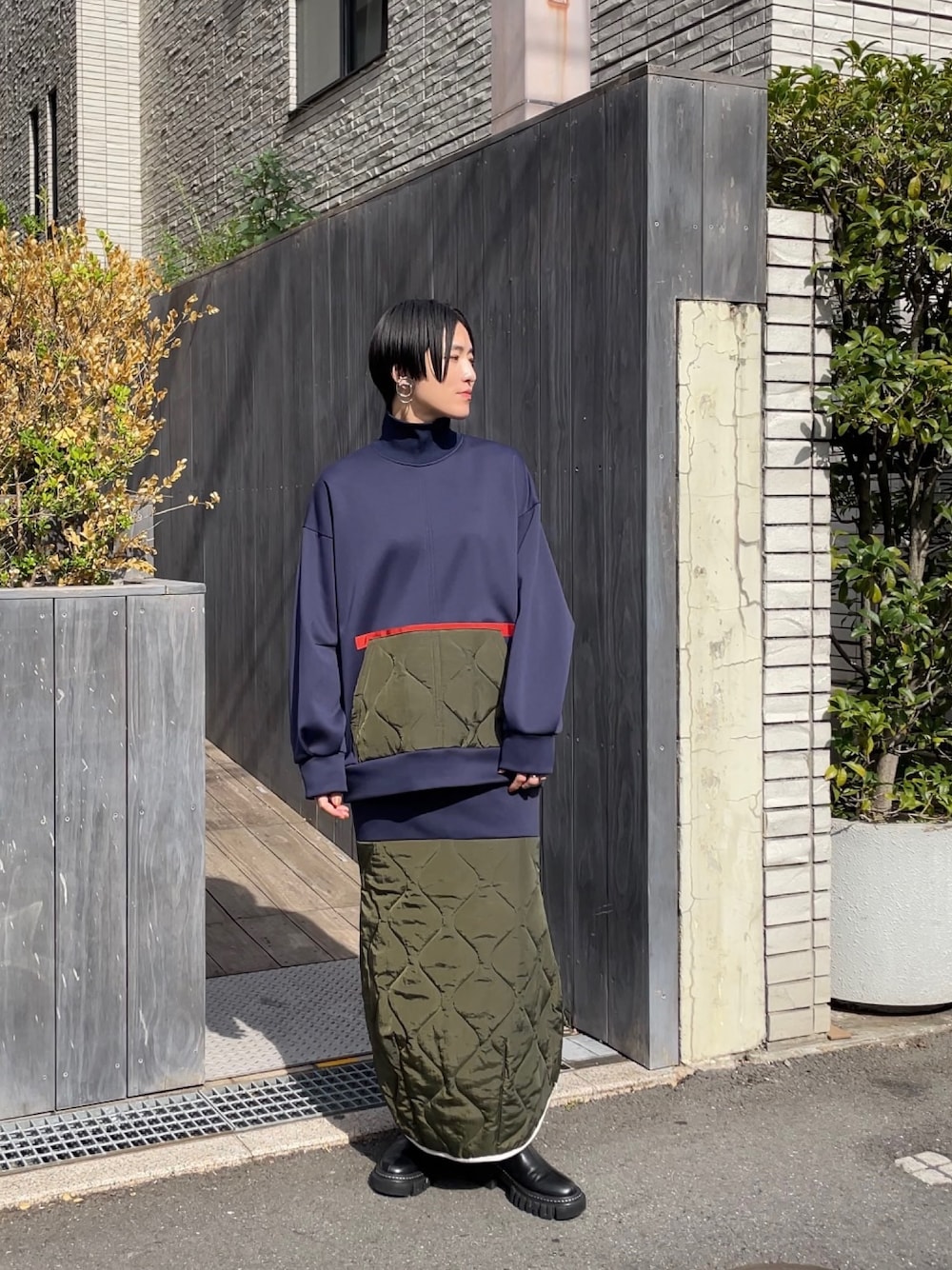 UN3D.（アンスリード）の「キルティングドッキングスウェット