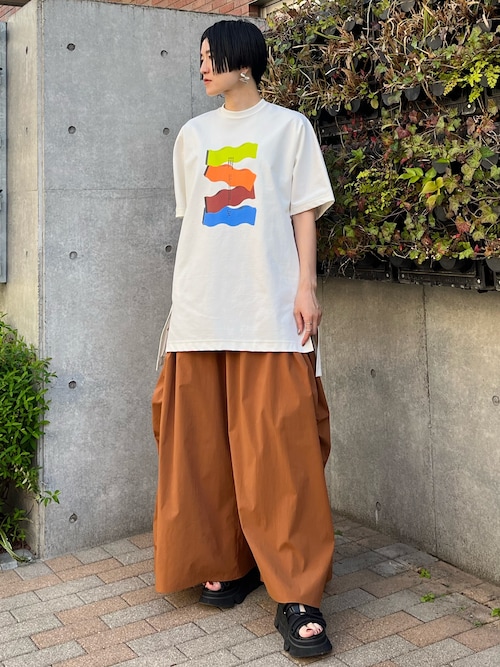 【美品】　UN3D ウェーブラインTシャツ　36 タグ付き】UN3D. un3d アンスリード ウェーブライン Tシャツ 36