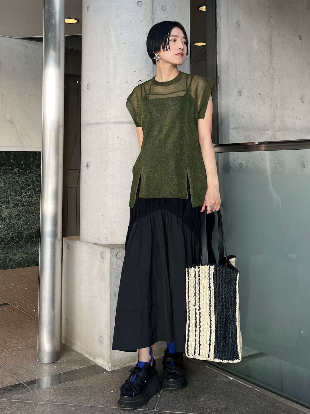 UN3D./アンスリード/WAVE CODE VOLUME SOLE SANDALS/ウェーブコード