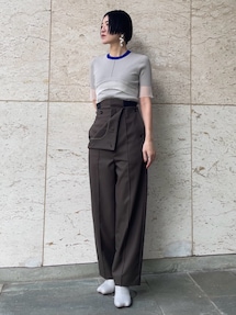 COLOR BLOCK SHEER TOP｜アンスリード（UN3D.）アウトレット公式通販