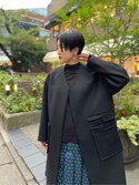 セール】ポケットノーカラーコート(ノーカラーコート)|UN3D ...