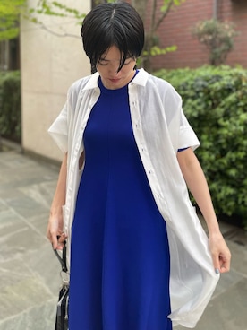 「UN3D.（アンスリード）のアイテム（バッグ）」を使った、IKUEさん（レディース・168cm）の春コーディネート